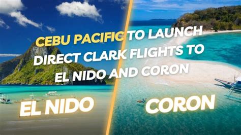 Direct flights from Busuanga / Coron to Cebu .